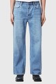 AllSaints blugi din bumbac LENNY M011EA albastru SS25