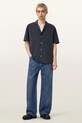 AllSaints jeansy bawełniane LENNY niebieski M011EA