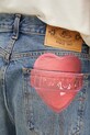 Fiorucci jeans Lollipop Heart Print Straight Fit Jeans blue U02SPDJE075DN02DN02
