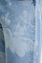 Fiorucci jeansy Angel Print Straight Fit Jeans U02SPDJE075DN03DN02 niebieski