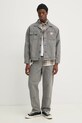 Bavlněné džíny Levi's 568 LOOSE STRT DBL KNEE A7367 šedá SS25