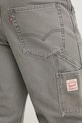 Levi's jeansy bawełniane 568 LOOSE STRT DBL KNEE szary A7367