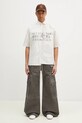 Nohavice Rick Owens Double Cargo Jumbo Belas DU01E3398.SCF sivá