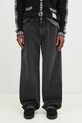 Traperice Axel Arigato Embroidered Relaxed Jeans siva A2949003