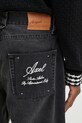 Traperice Axel Arigato Embroidered Relaxed Jeans siva A2949003