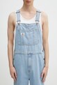 Džínové lacláče Dickies Dickies Classic Denim Bib Vintage Aged Blue modrá DK0A4XYAC151