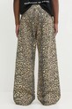 Odzież RHUDE jeansy Leopard Drop-Crotch RHSS25PA05012 brązowy