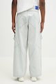 Одяг Бавовняні джинси Marcelo Burlon Bleach Denim Wide Cargo Light Blue No Co CMYB003S25DEN0014000 блакитний
