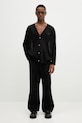 Needles pantaloni de bumbac String Fatigue negru QV190