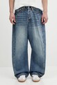 Evisu jeans Kamon Leather Applique albastru 2ESHTM5JE1010