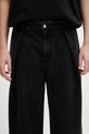Ader Error jeans Apparel-Bottom negru BO42FYJE0102BK