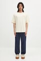 Maison Kitsuné jeansy Straight Denim OM01118WW0081 granatowy
