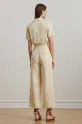 Lauren Ralph Lauren kombinezon lniany 200963735 beżowy SS25