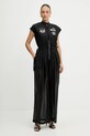Pinko kombinezon z domieszką jedwabiu 105239.A2M7 czarny SS25