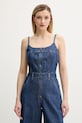 Levi's kombinezon jeansowy BUSTIER JUMPSUIT granatowy 001WC