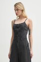 Levi's kombinezon jeansowy BUSTIER JUMPSUIT szary 001WC