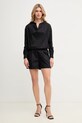 MAX&Co. pamut kezeslábas 2518241022200 fekete SS25
