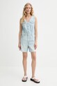 Levi's kombinezon jeansowy VEST ROMPER 001WM niebieski SS25
