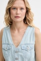 Levi's kombinezon jeansowy VEST ROMPER niebieski 001WM