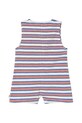 Djevojčice Pamučni dječji kombinezon Tinycottons STRIPES MULTICOLOR JUMPSUIT SS25.131 bijela