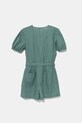 United Colors of Benetton kombinezon lniany dziecięcy 43WBCT014.G.Seasonal turkusowy SS25