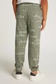 Calvin Klein Jeans spodnie dresowe bawełniane dziecięce zielony IB0IB02345.PPYA
