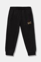 Детские хлопковые штаны EA7 Emporio Armani хлопок чёрный 7B000027.AF10380