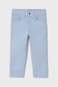Mayoral spodnie dziecięce slim fit basic z elastanem niebieski 506.3E.Baby.PPYA
