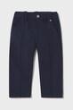 Mayoral pantaloni din bumbac pentru bebeluși bumbac bleumarin 1576.3A.Baby.PPYA