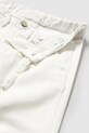 CHLAPEC Kalhoty s lněnou směsí pro děti Mayoral relaxed fit 1580.3E.Baby.PPYA bílá