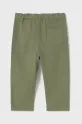 Mayoral pantaloni cu amestec de in pentru copii relaxed fit 1580.3E.Baby.PPYA verde SS25