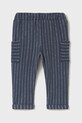 Mayoral pantaloni de bumbac pentru copii 1584.3F.Baby.PPYA bleumarin SS25