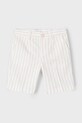 Mayoral pantaloni cu amestec de in pentru copii 3217.5A.Mini.PPYA bej SS25