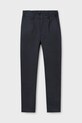 Дитячі бавовняні штани Mayoral slim 6523.7A.Junior.PPYA чорний SS25