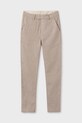 Mayoral pantaloni cu amestec de in pentru copii panza maro 6524.7B.Junior.PPYA