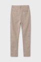 Dječje hlače s dodatkom lana Mayoral 6524.7B.Junior.PPYA smeđa SS25