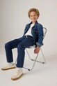 Дитячі бавовняні штани Levi's LOOSE FIT PULL-ON PANTS 9EL221