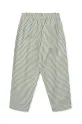 Dječje pamučne hlače Liewood Beal Stripe Pants LW19927 zelena SS25