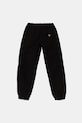 Guess pantaloni de bumbac pentru copii L5GB04.WGBT1.PPYA negru SS25