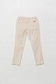 Guess pantaloni cu amestec de in pentru copii N5GB05.WHAR0.PPYA bej SS25