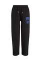 Calvin Klein Jeans spodnie dresowe bawełniane dziecięce nadruk czarny IB0IB02483.PPYA