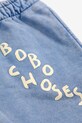 Дитячі бавовняні штани Bobo Choses 125AC077 блакитний