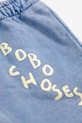 Дитячі бавовняні штани Bobo Choses 125AC077 блакитний
