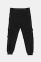 United Colors of Benetton pantaloni de trening din bumbac pentru copii 3UNICF066.G.Seasonal negru SS25