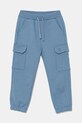 Дитячі бавовняні штани United Colors of Benetton бавовна блакитний 3UNIGF045.P.Seasonal