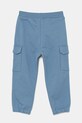 Дитячі бавовняні штани United Colors of Benetton 3UNIGF045.P.Seasonal блакитний SS25