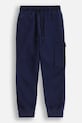 Coccodrillo pantaloni de trening pentru copii tricotaj bleumarin WC5119101CBK