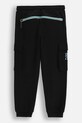 Coccodrillo pantaloni de trening din bumbac pentru copii WC5120102CBK negru SS25