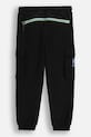 Coccodrillo pantaloni de trening din bumbac pentru copii WC5120102CBK negru SS25