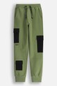 Coccodrillo pantaloni de trening din bumbac pentru copii bumbac verde WC5120104GBJ